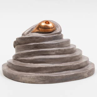 Louise Bourgeois (1911-2010): Eye: Louise Bourgeois (1911-2010): Eye Bronze, silver nitrate and polished patina, conceived in 2003, cast in 2015, stamped with initials 'LB', dated and MAF 15 lower back, from an unnumbered open edit