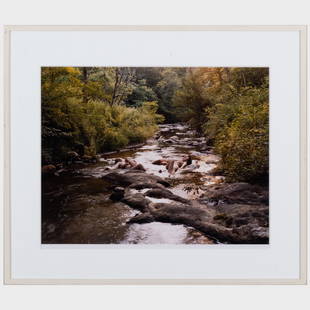 Justine Kurland (b. 1969): Little River: Justine Kurland (b. 1969): Little River Chromogenic print, 2002, signed and numbered 6/8 on the label from Gorney Bravin & Lee, NY. 20 x 24 in. (sheet), 25 1/4 x 29 1/ 2in. (frame). Works F