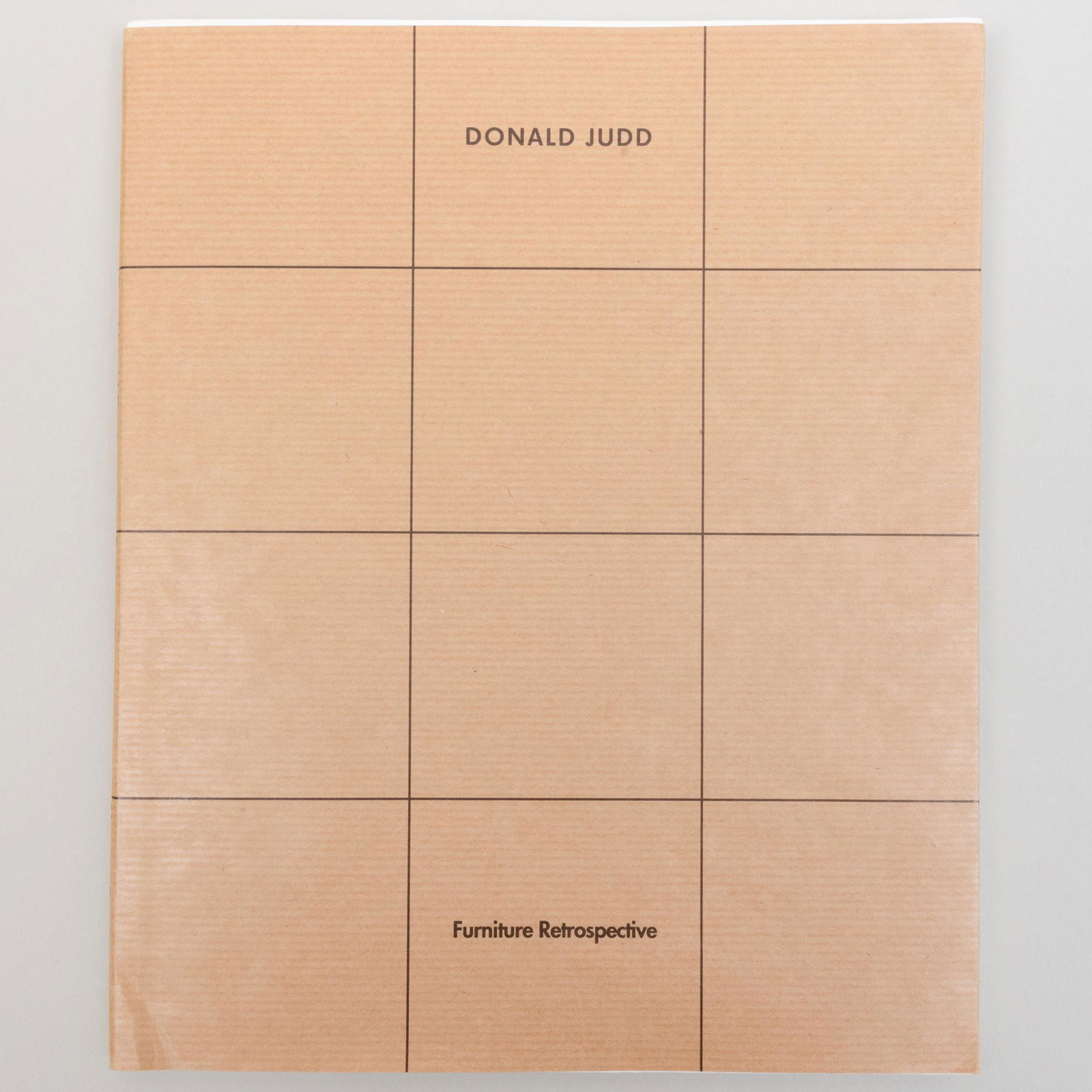 Donald Judd Furniture Retrospective Catalogue (1 of 7)