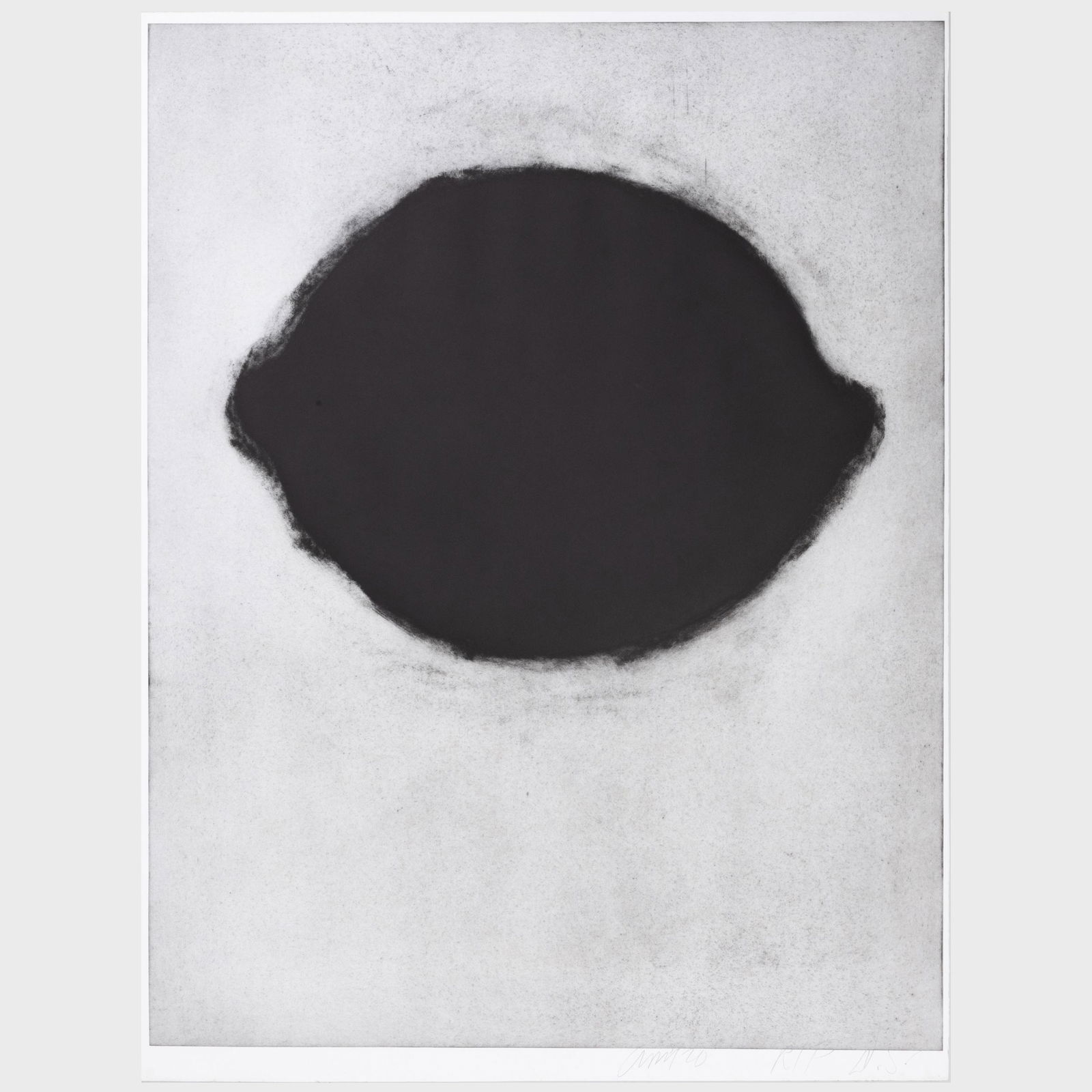 Donald Sultan (b. 1951): Black Lemon (1 of 5)