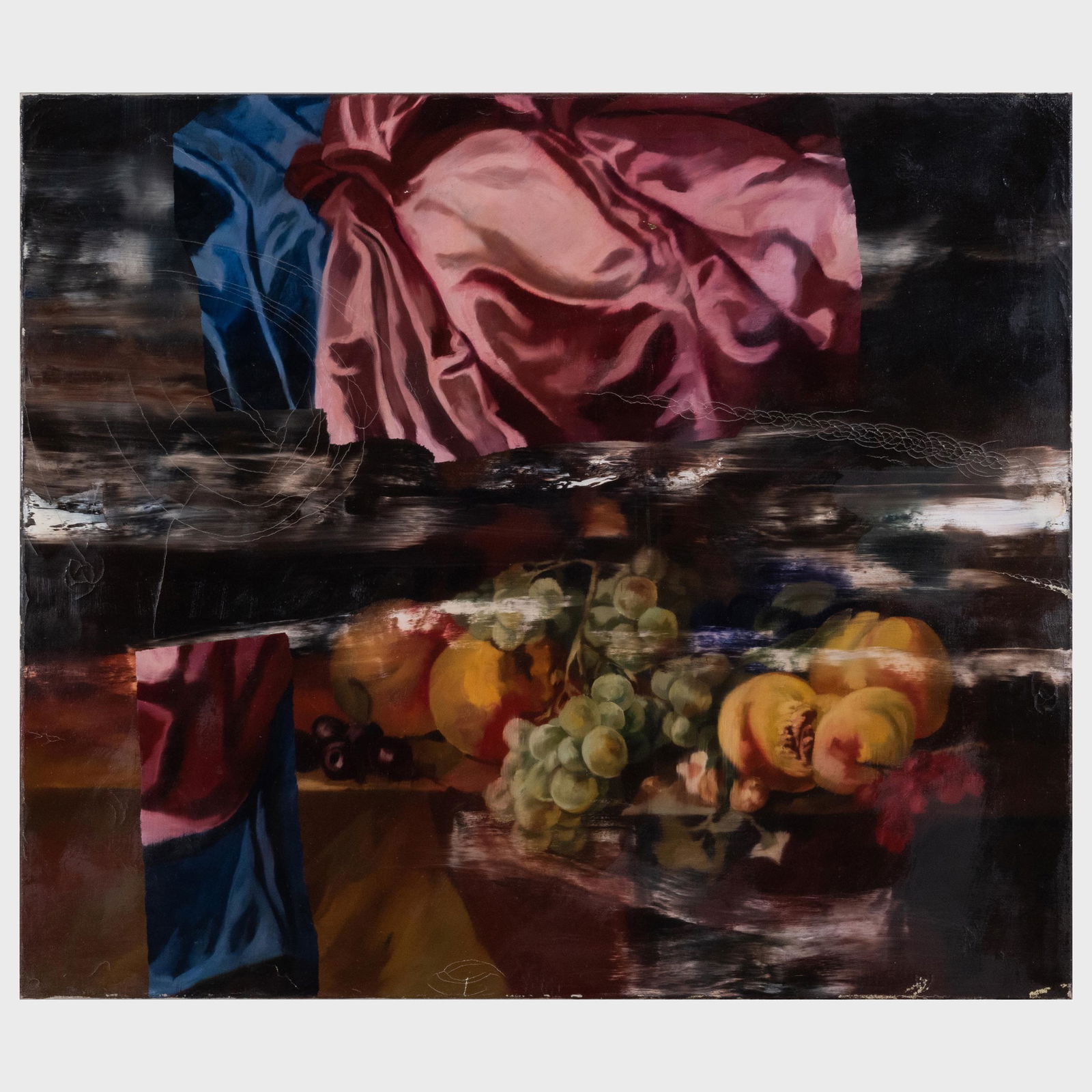 Simon Casson (b. 1965): Camievo and Clyde IV: Simon Casson (b. 1965): Camievo and Clyde IV Oil on canvas, 2004, signed 'Simon Casson', titled and dated on the reverse. 32 x 37 in., unframed. Lisa Kurts Gallery, Memphis.