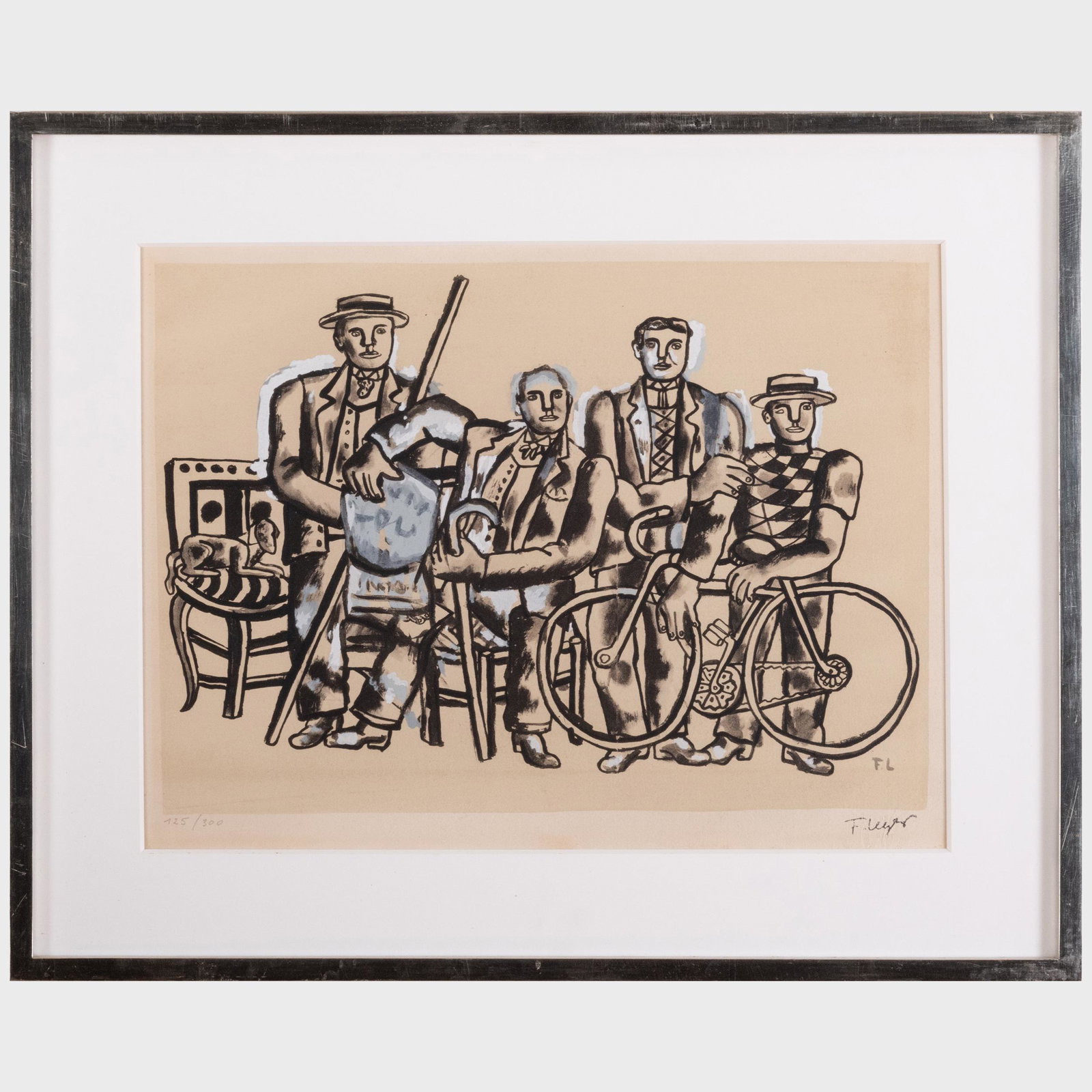 After Ferdinand Léger (1881-1955): L 'Equipe au repos: After Ferdinand Léger (1881-1955): L 'Equipe au repos Lithograph in colors with stencil on wove paper, 1959, with the printed signature and numbered 125/300, with the Musée Fernand Lége
