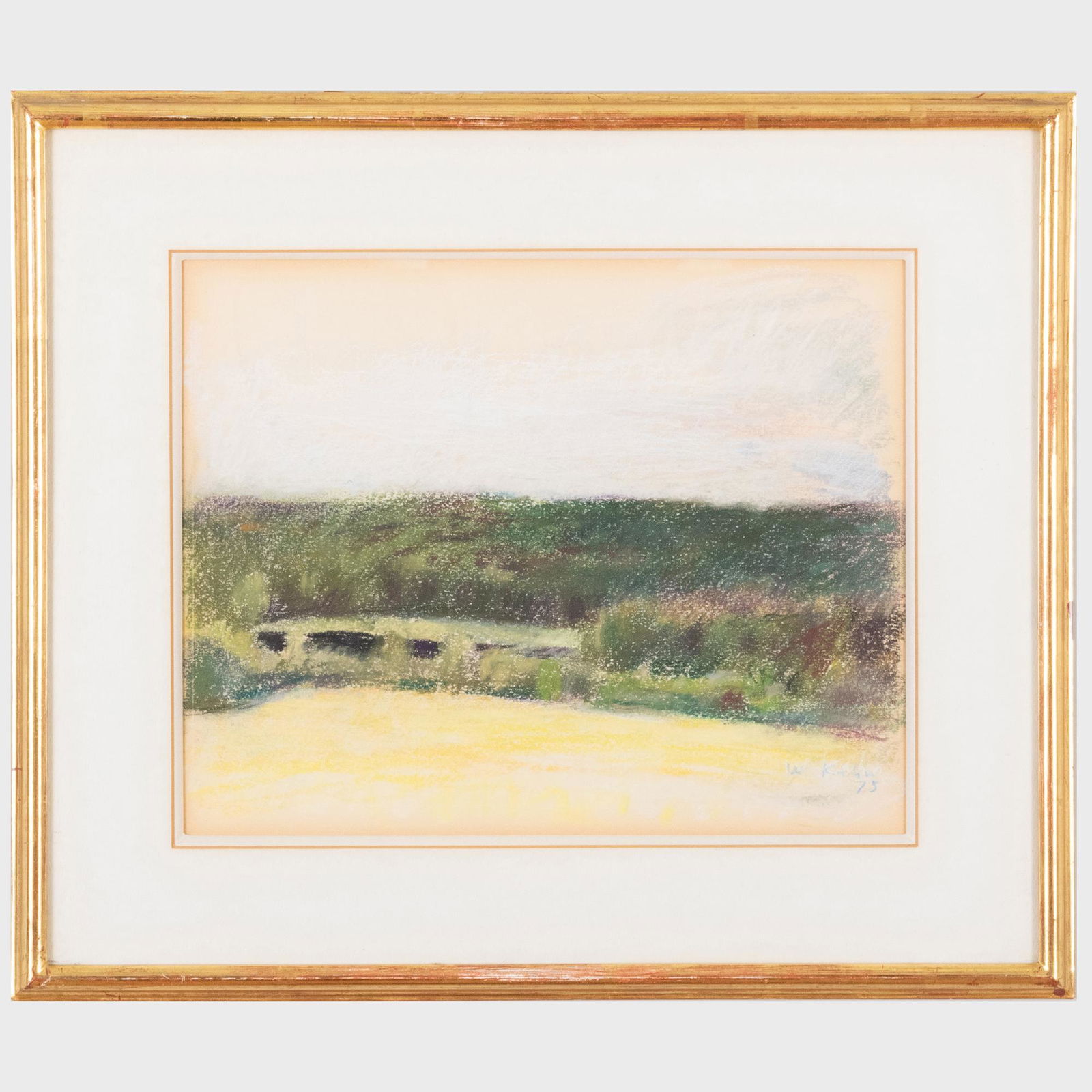 Wolf Kahn (1927-2020): Beaver Swamp at the Kafka Place: Wolf Kahn (1927-2020): Beaver Swamp at the Kafka Place Pastel on paper, 1975, signed 'W. Kahn' and dated lower right, titled and inscribed 'For Ernie with much love for the next 50 years, Wolf + Emily