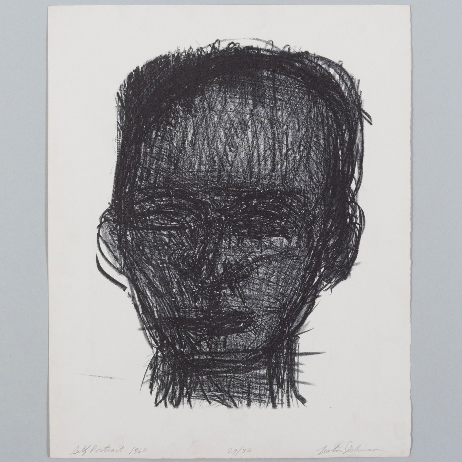 Lester Johnson (1919-2010): Self Portrait (1 of 5)