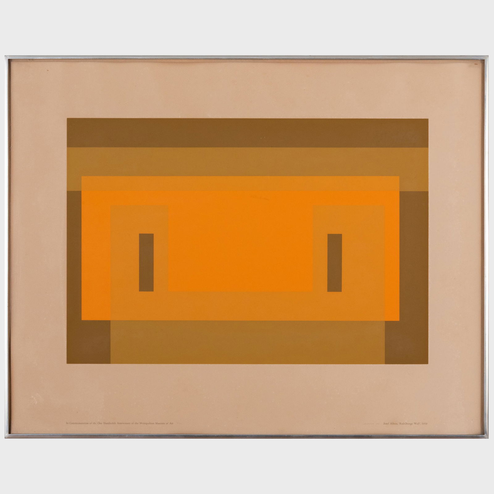 Josef Albers (1888-1976): Red Orange Wall (1 of 5)