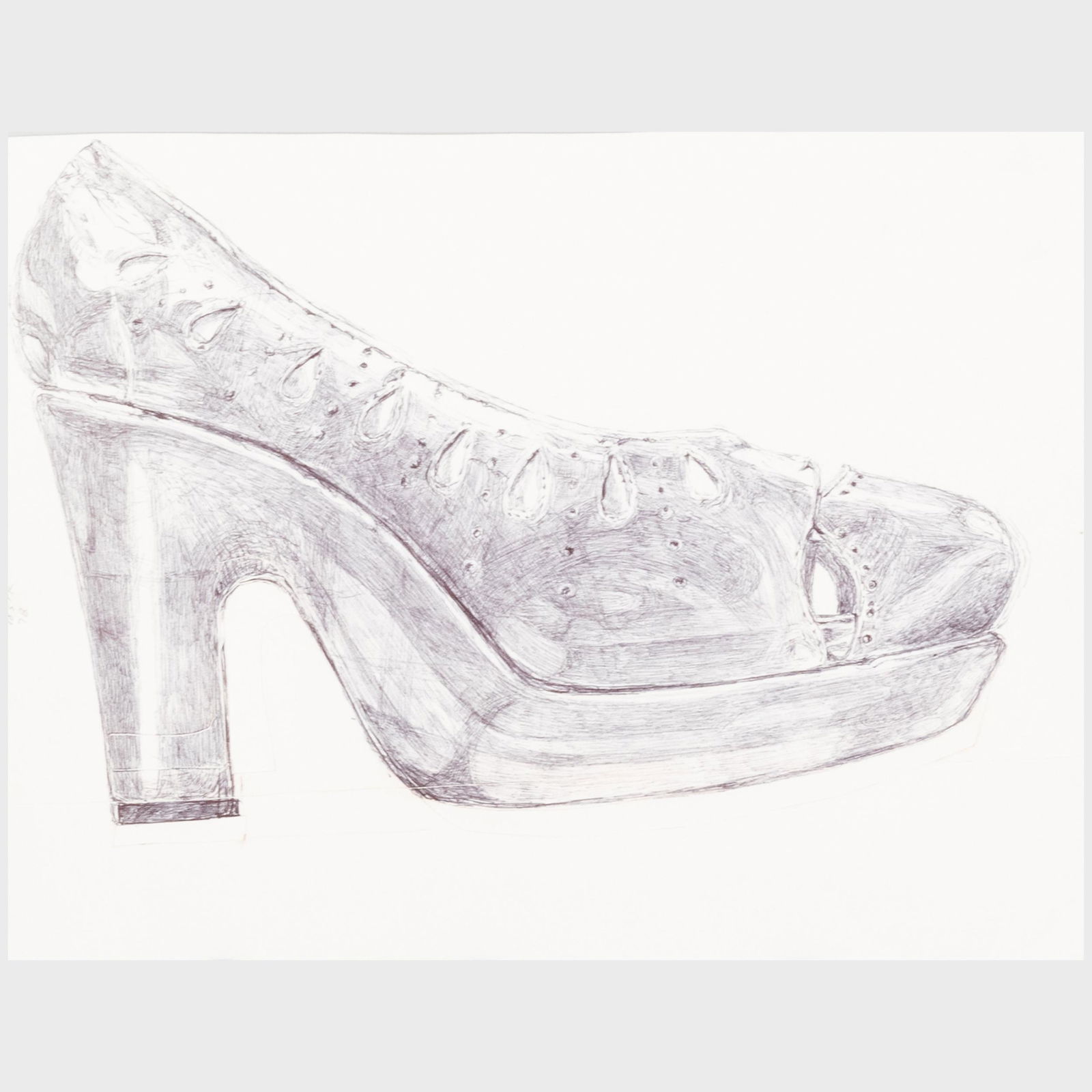 Dawn Clements (1958-2018): Green Rochas Shoes (1 of 5)