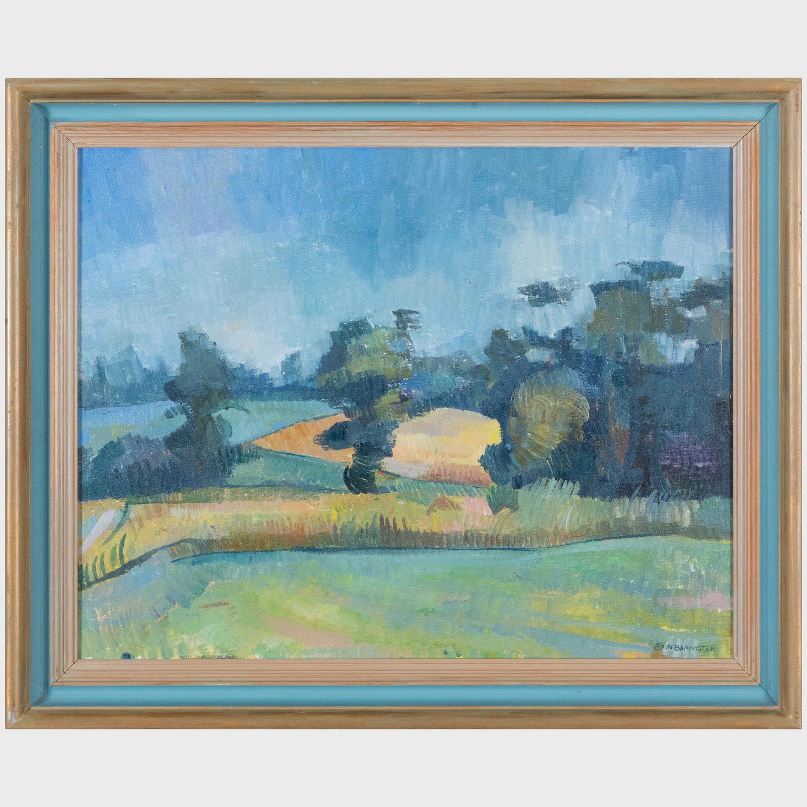 Erin Bannister (b. 1957): Trees and Cornfield in August (1 of 8)