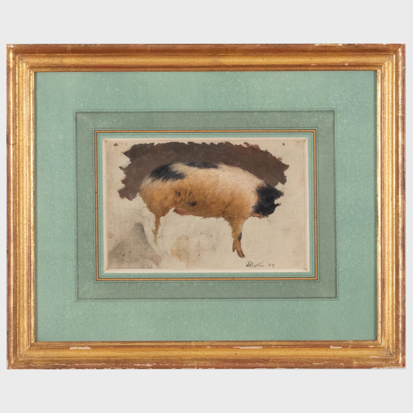 English School: Study of a Pig's Body (1 of 4)