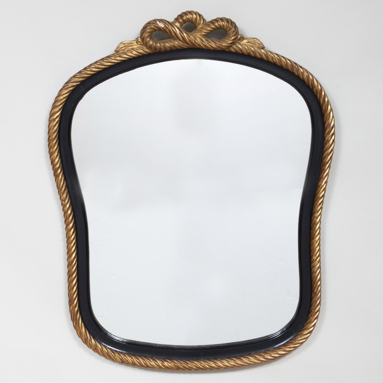 Napoleon III Style Ebonized and Parcel-Gilt Mirror (1 of 4)