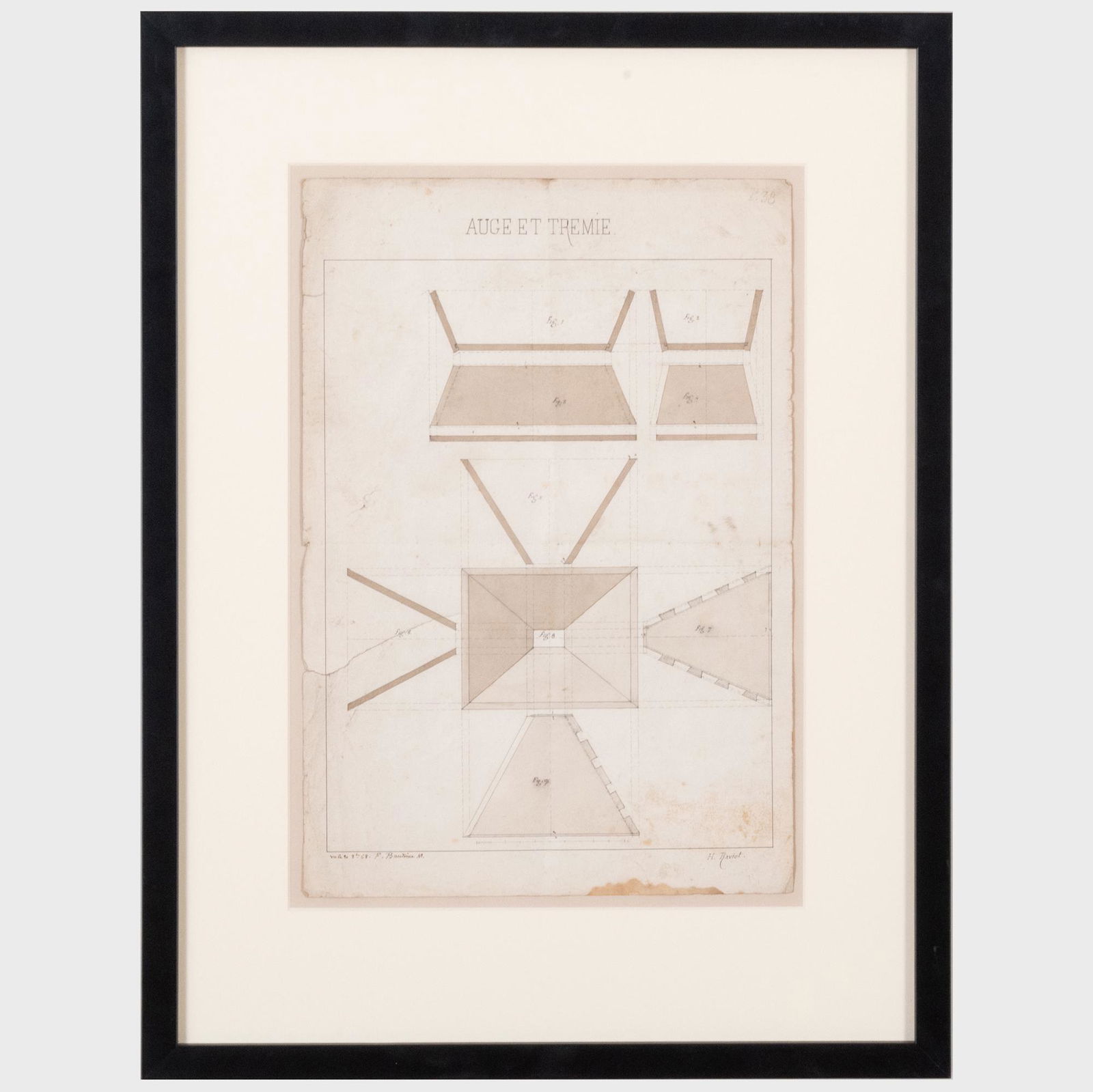 French School: Architectural Designs: A Group of Four (1 of 15)