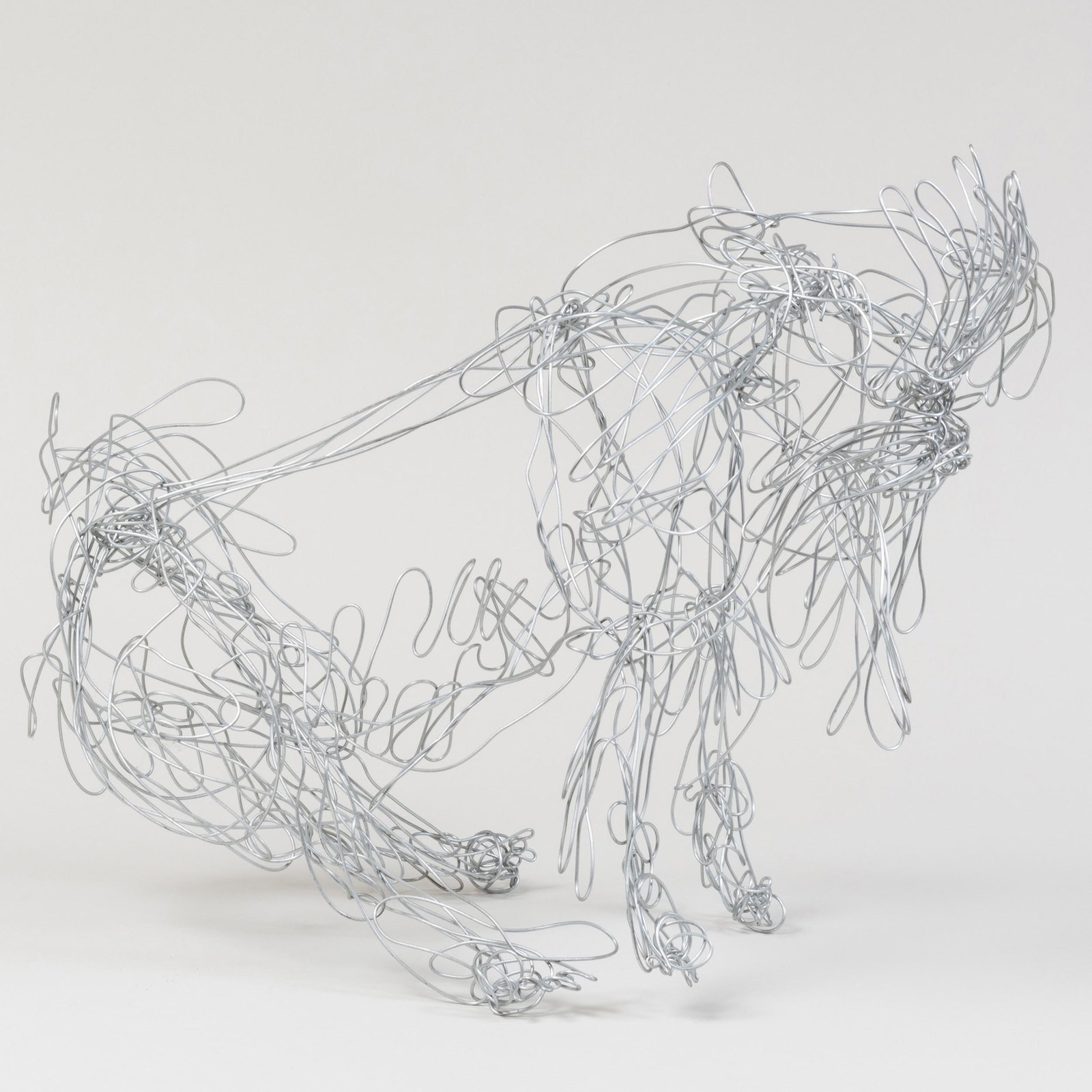 Wirework Figure of A Pekingese, Possibly By Thai Varick (1941-2001) (1 of 7)