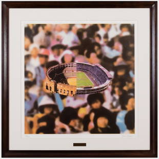 Antoni Muntadas (b. 1942): Stadium: Antoni Muntadas (b. 1942): Stadium Offset print on paper, signed and numbered 12/50 in pencil. 27 x 27 in. (sight), 36 x 36 in. (frame).