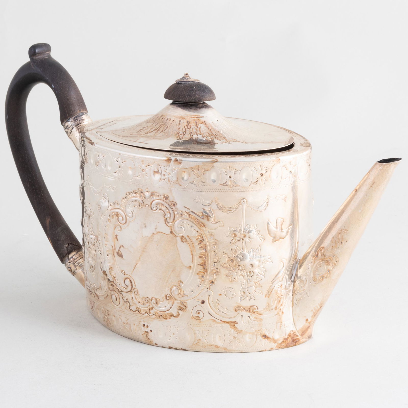 George III Silver Tea Pot (1 of 9)