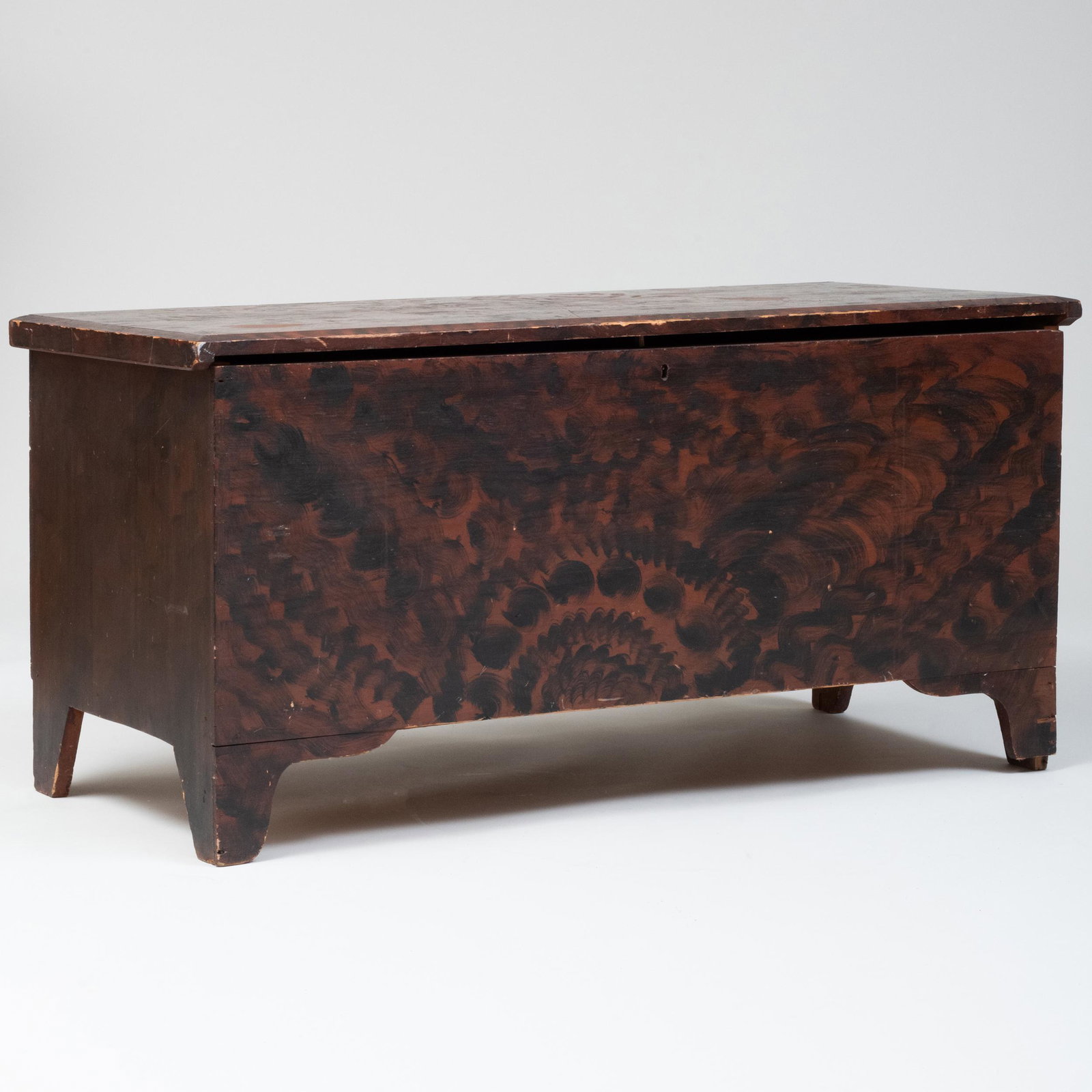 American Grain-Painted Blanket Chest: American Grain-Painted Blanket Chest 22 1/2 x 46 1/2 x 21 in. Sold Sotheby's, NY, The Andy Warhol Collection, April 24-26, 1988, Lot 1230.