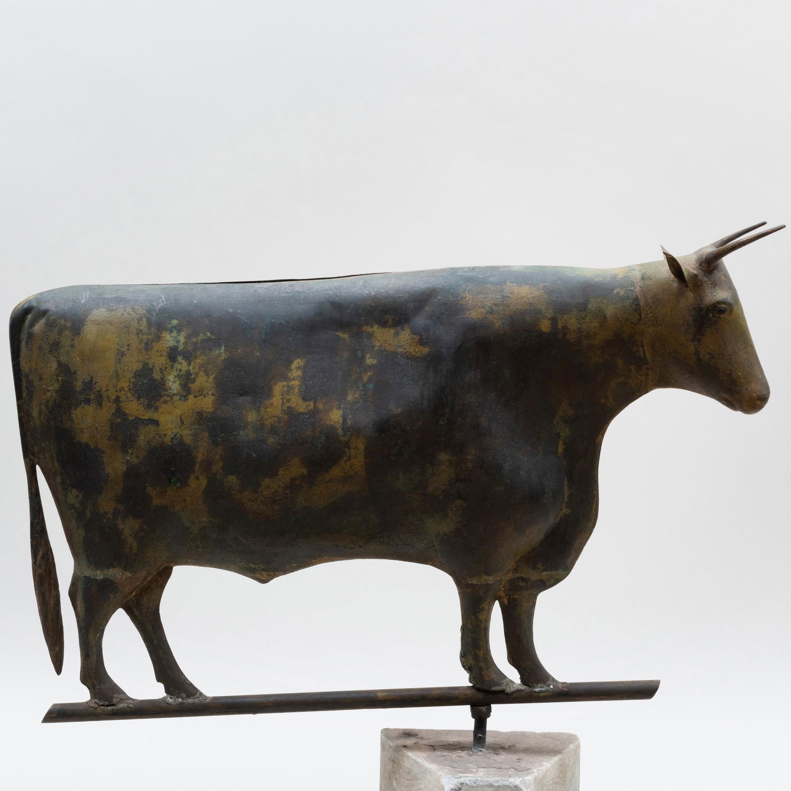 American Gilt Copper Bull Weathervane (1 of 6)