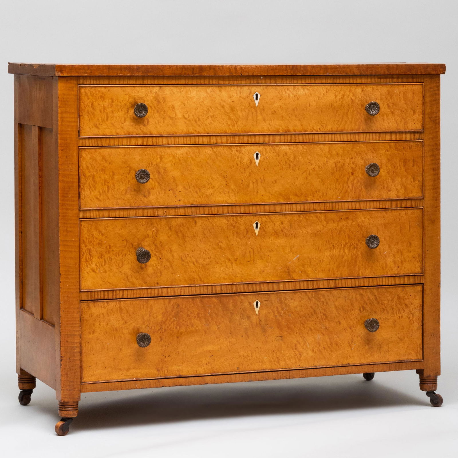 Federal Tiger Maple Chest of Drawers Sep 08, 2022 STAIR in NY