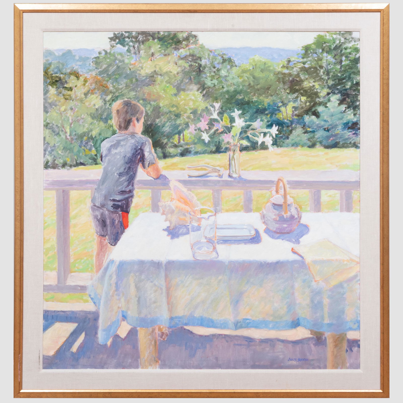 Anne Shreve (b. 1926): Boy and Still Life (1 of 9)