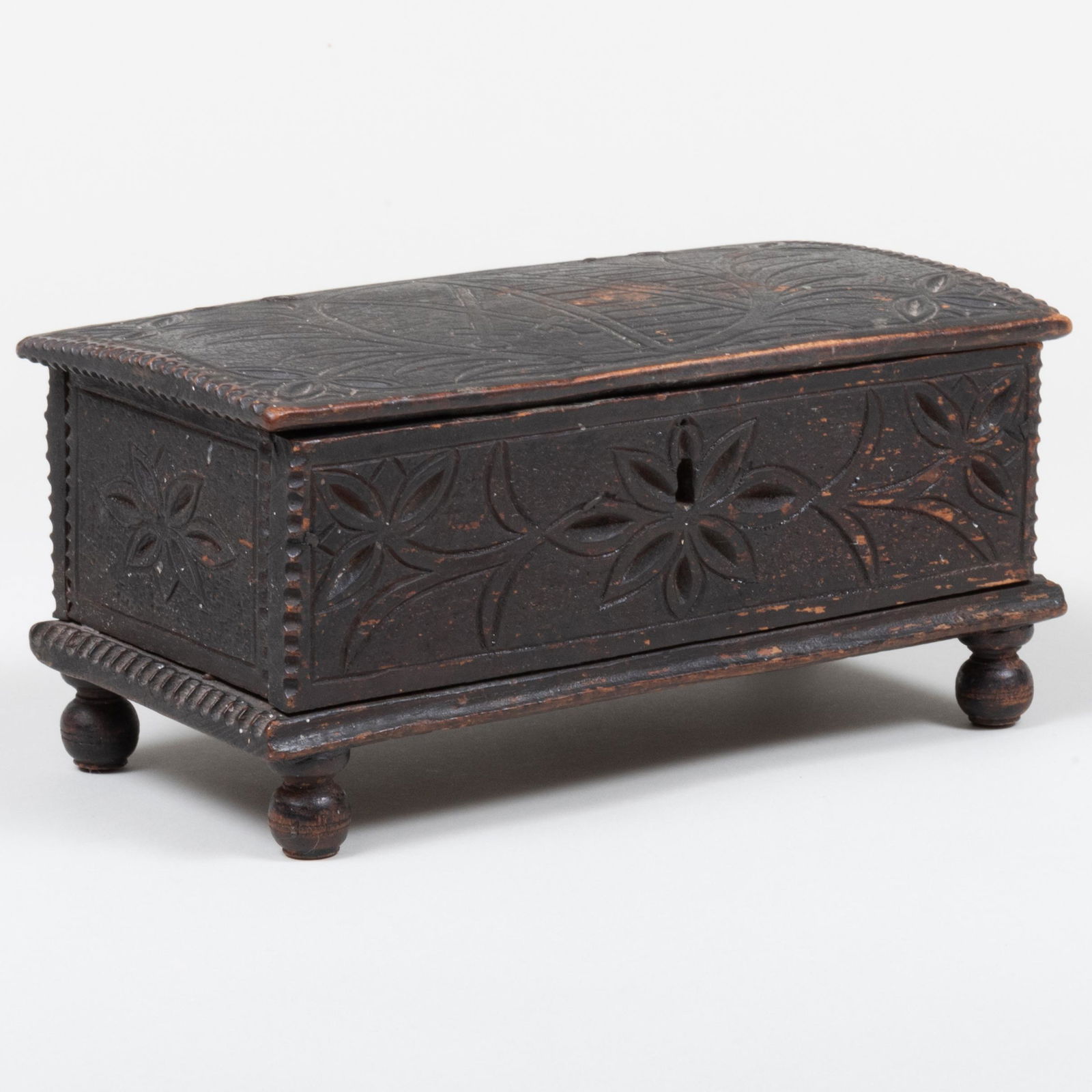 Continental Stained Pine Document Box (1 of 8)