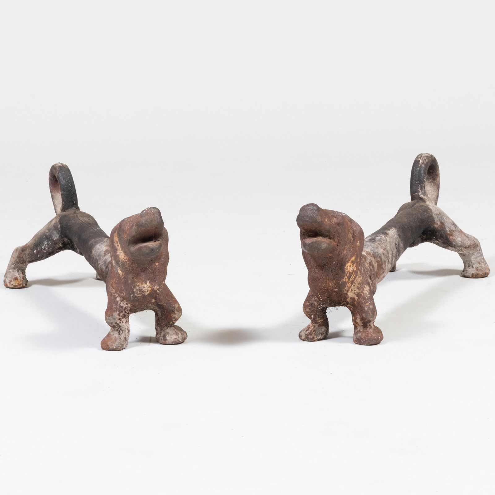 Pair of Dachshund Cast-Iron Andirons (1 of 6)