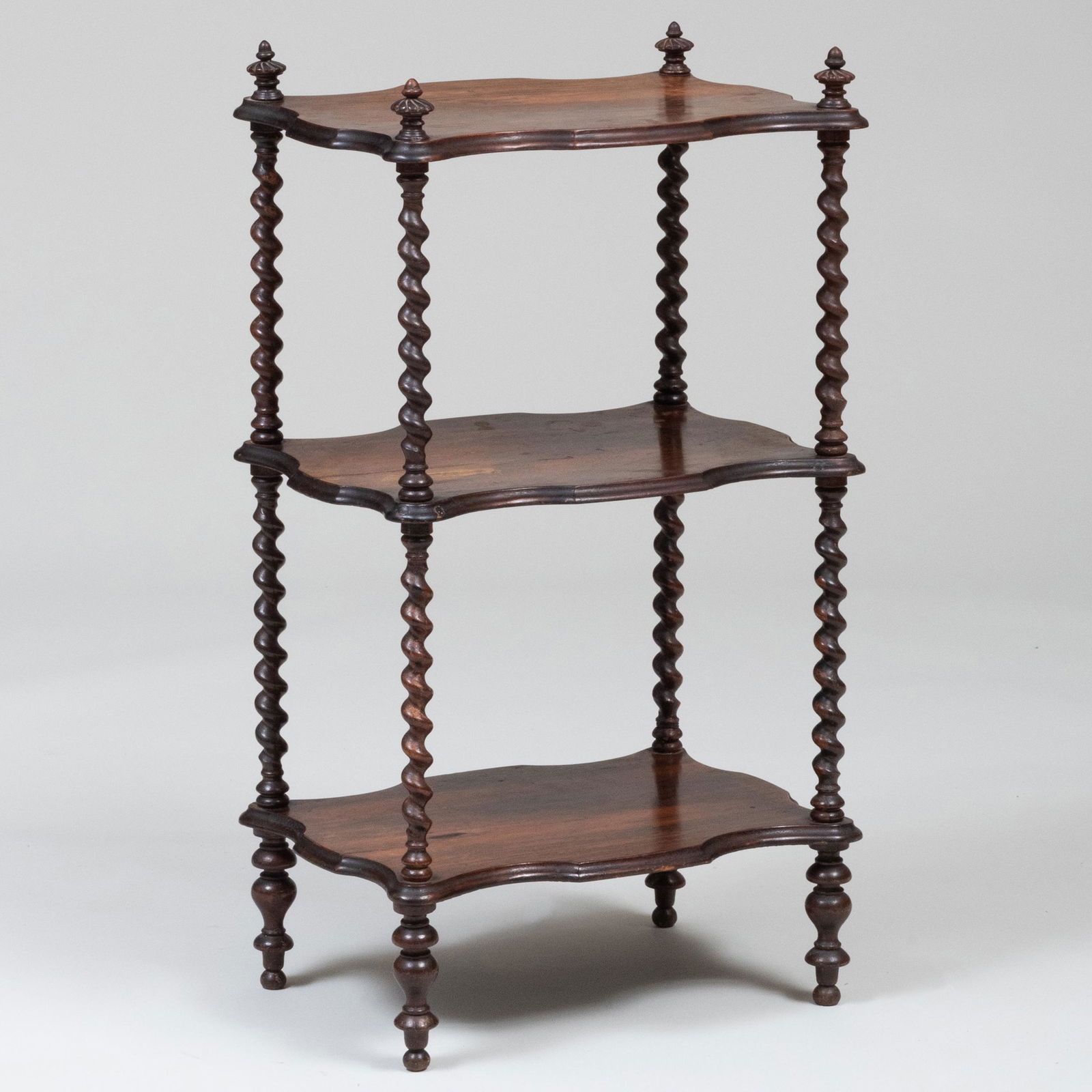 Rococo Revival Rosewood Three-Tier Stand (1 of 7)