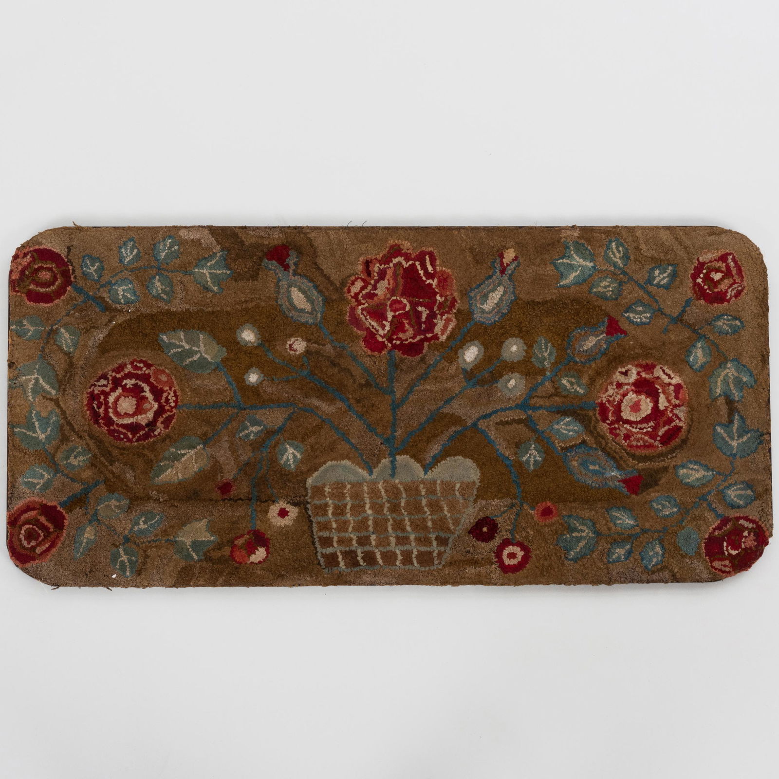 Framed Floral Hooked Rug (1 of 3)