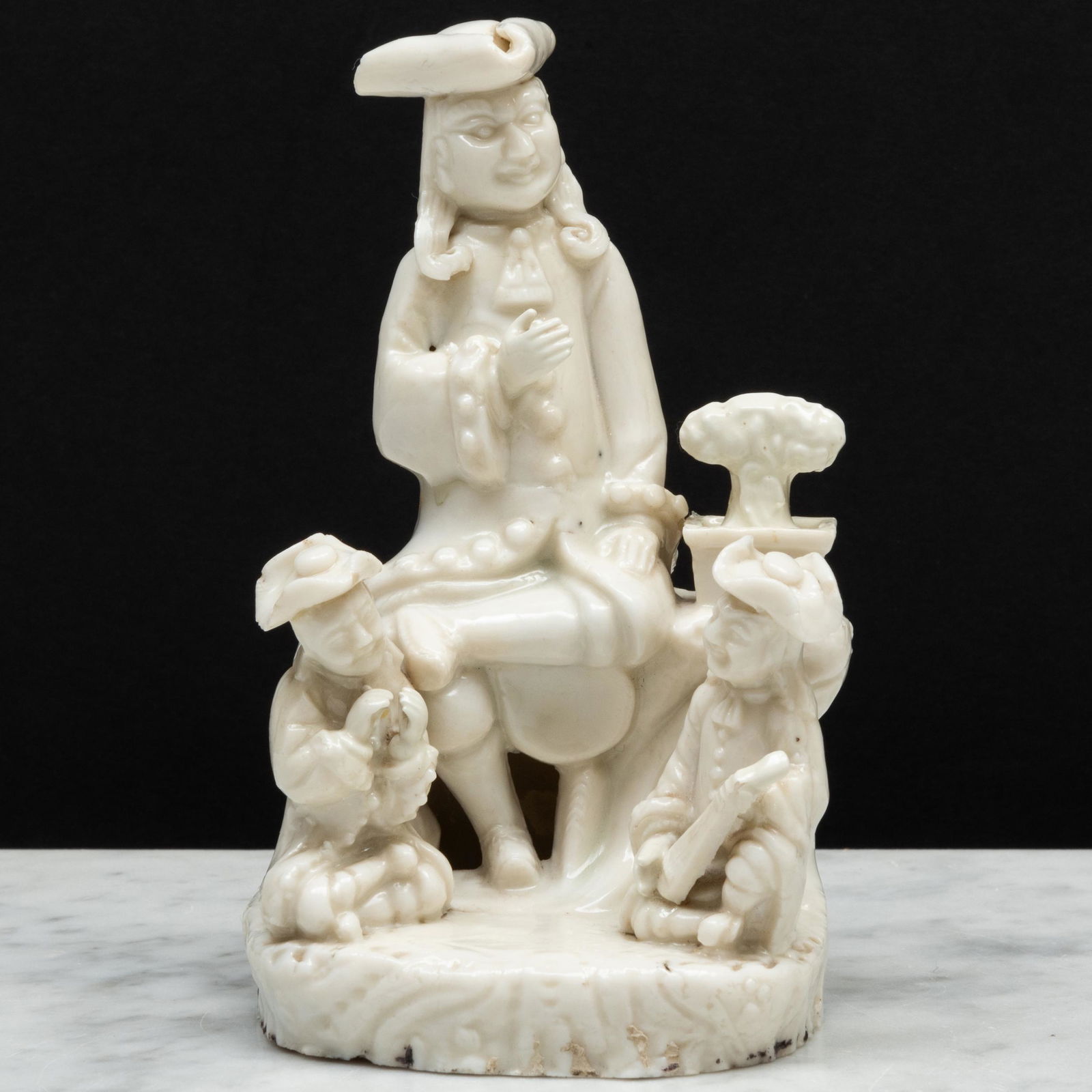 Chinese Export Blanc de Chine Porcelain European Figure Group (1 of 9)