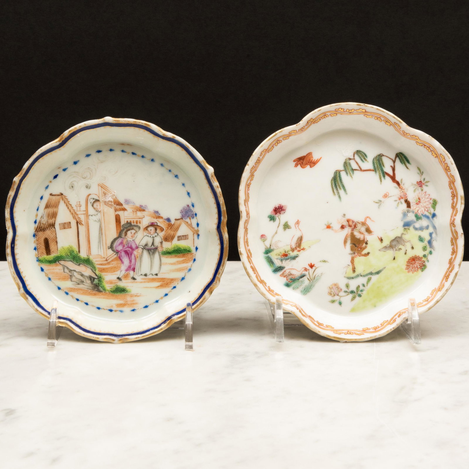 Two Chinese Export Porcelain Teapot Stands (1 of 8)