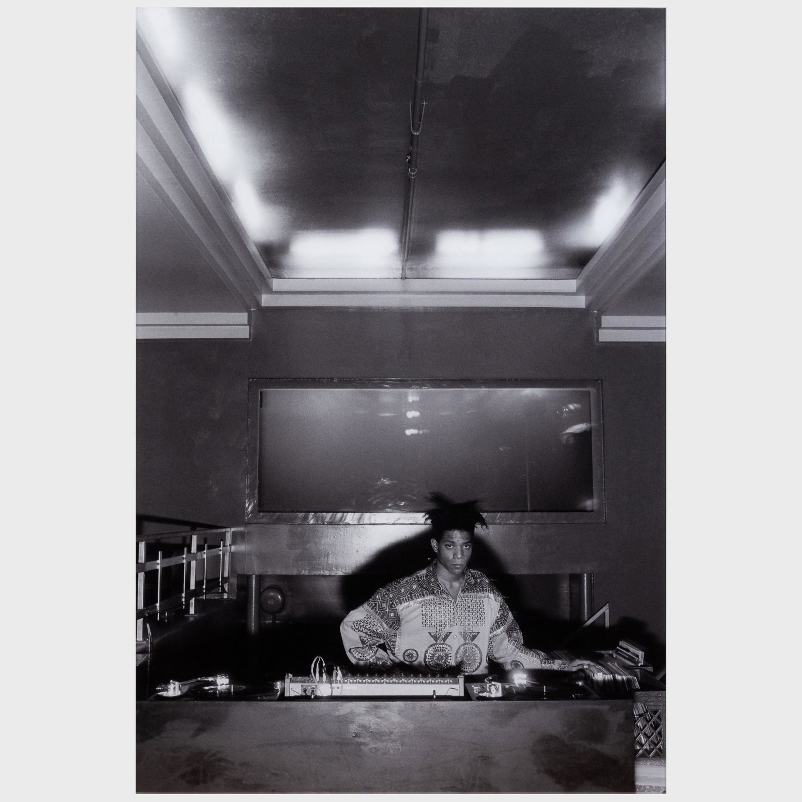 Wolfgang Wesener (b. 1960): Jean-Michel Basquiat DJing at Area (1 of 3)