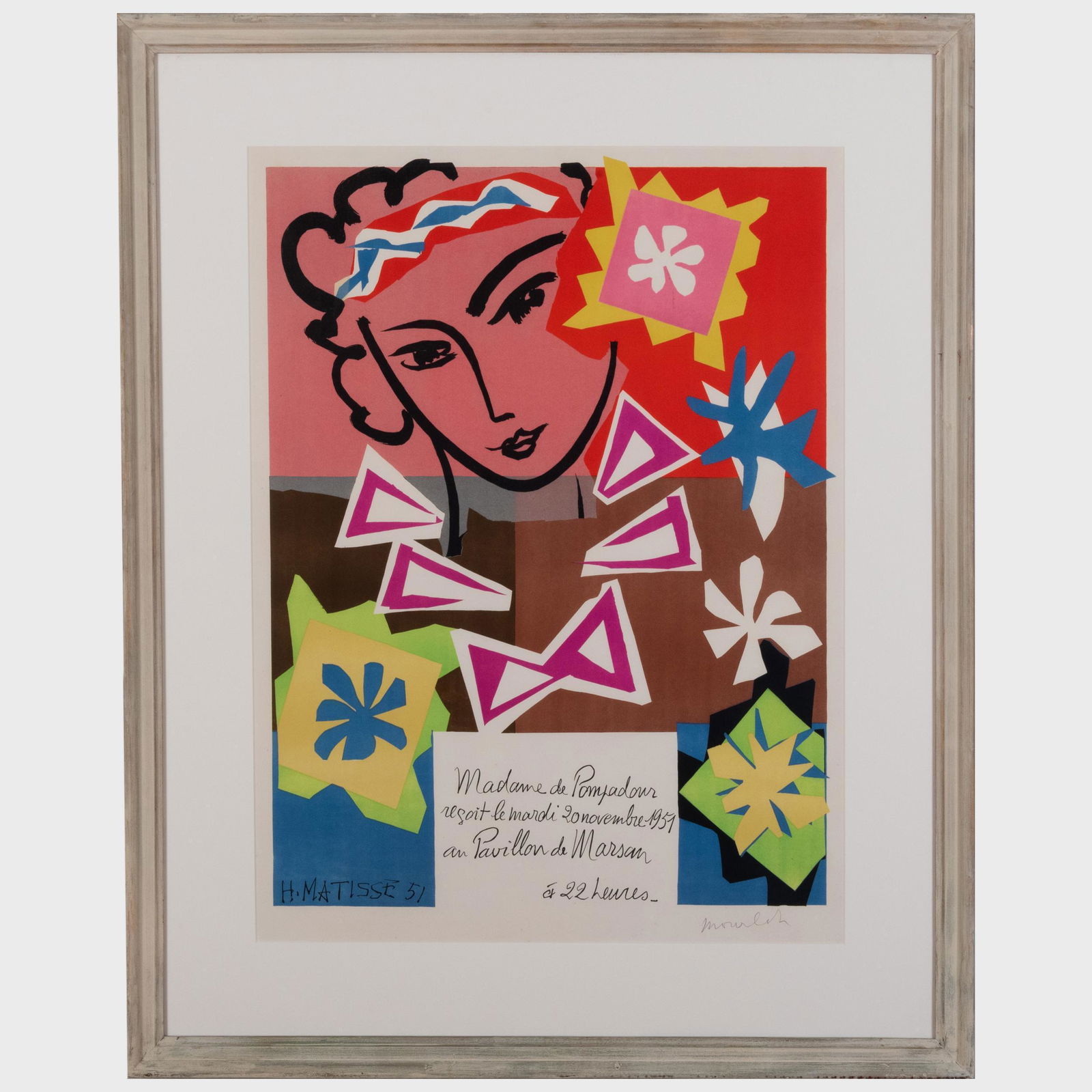 After Henri Matisse: Madame de Pompadour Exhibit Poster; and After Henri de Toulouse-Lautrec: (1 of 7)