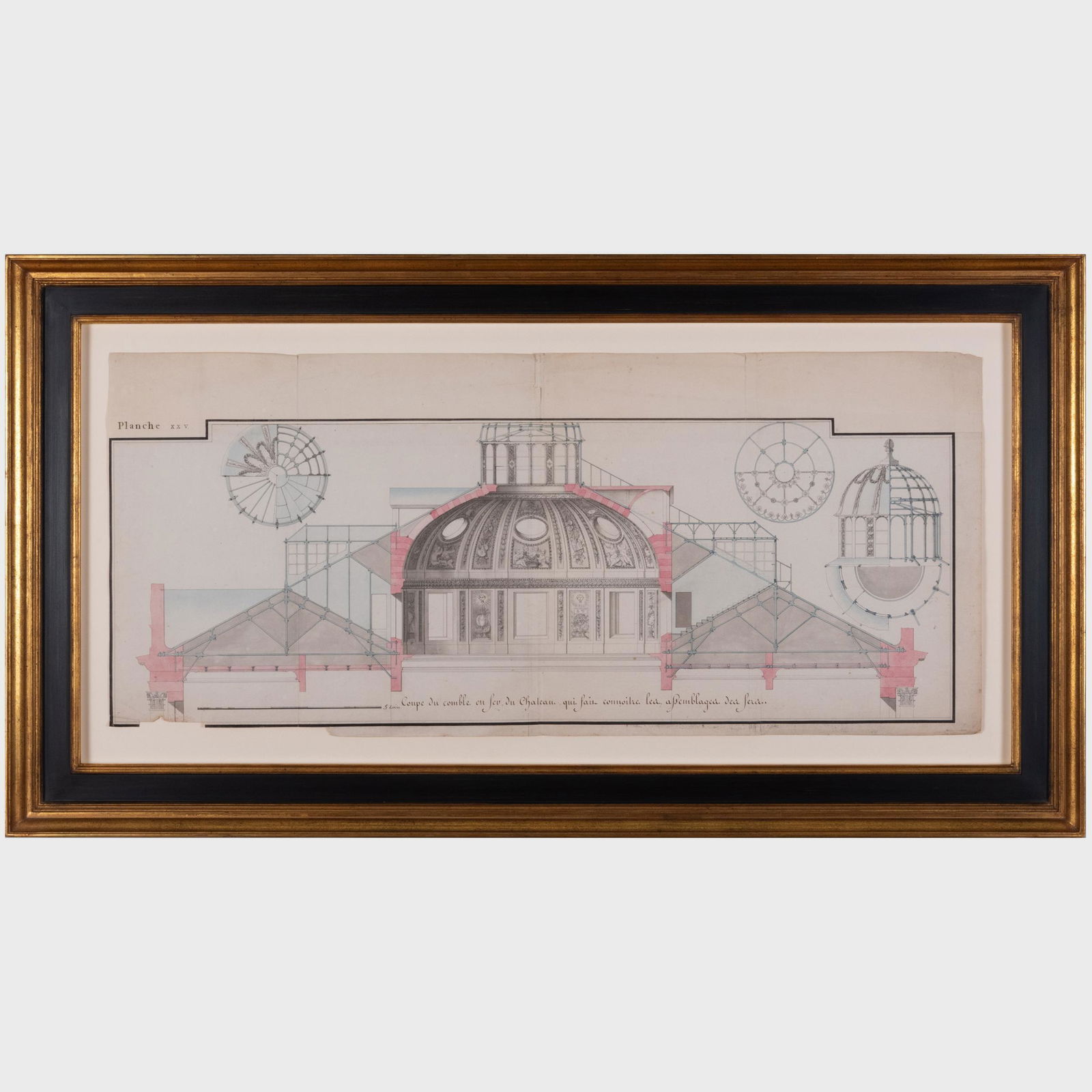 French School: Architectural Designs: A Pair (1 of 7)