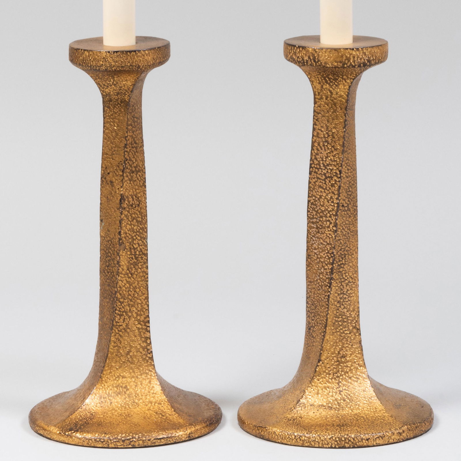 Pair of Gilt Metal Contemporary Table Lamps (1 of 5)