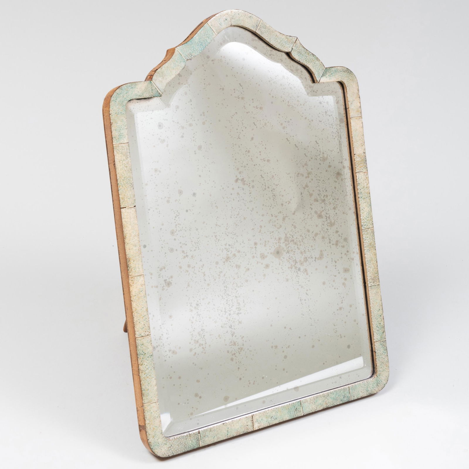 Shagreen Dressing Mirror: Shagreen Dressing Mirror 18 1/4 x 13 x 10 in. Property from the Collection of Susan Lasker Brody