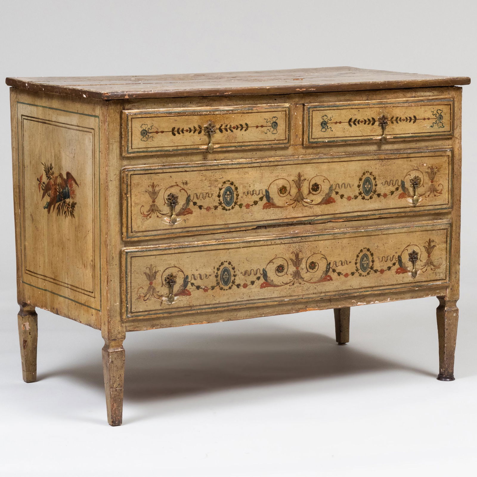 Italian Neoclassical Painted Chest of Drawers (1 of 7)