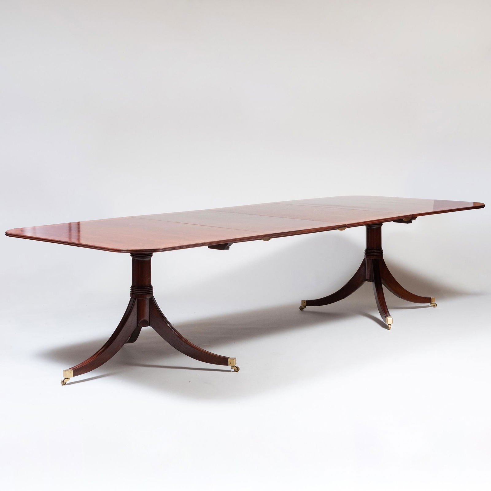 George III Inlaid Mahogany Extension Dining Table (1 of 7)