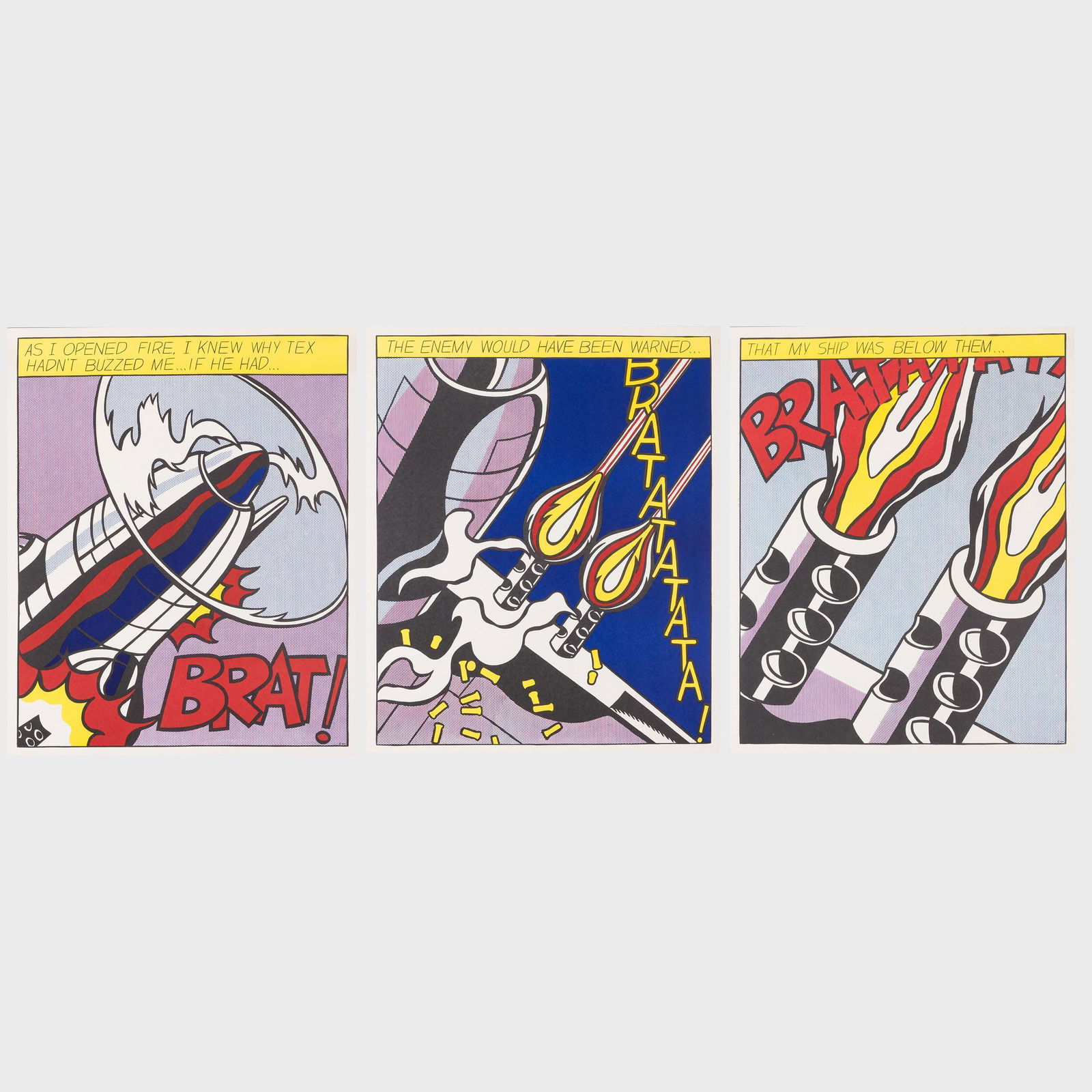Roy Lichtenstein (1923-1997): As I Opened Fire (1 of 13)