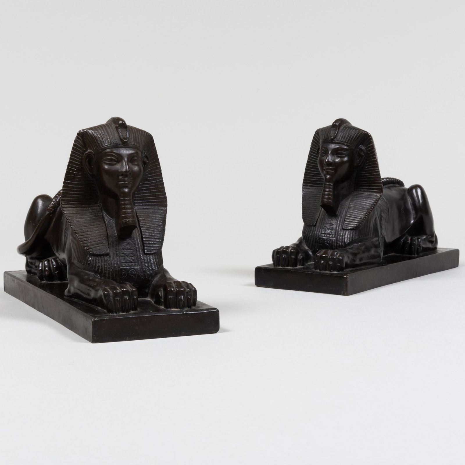 After Carl Kauba (1865-1922): Two Sphinx: After Carl Kauba (1865-1922): Two Sphinx Bronze, inscribed 'C. Kauba'. 5 1/4 x 8 1/2 x 3 1/4 in. Property of a Gentleman, Salisbury, CT