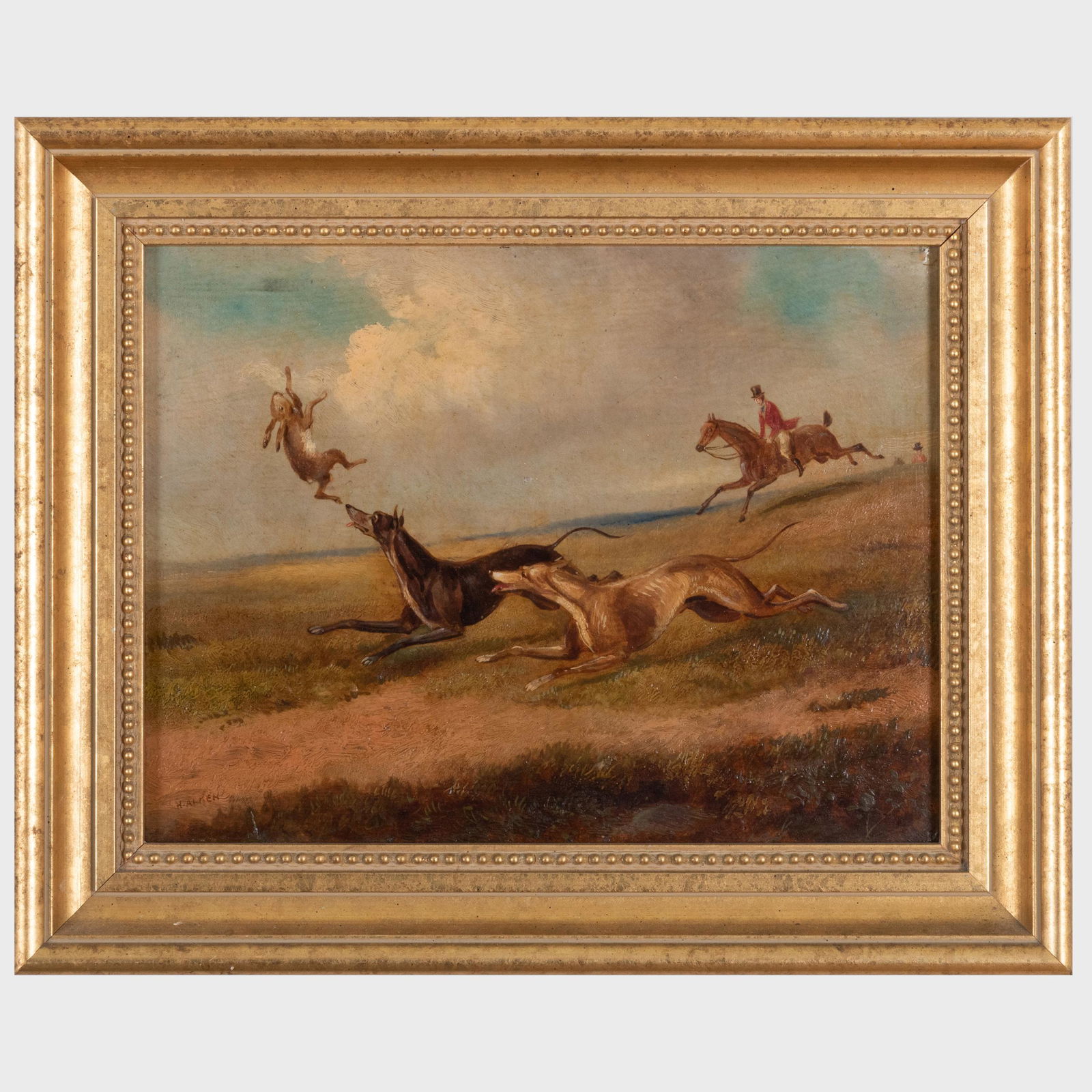 Attributed to Henry Alken (1810-1894): Hare Hunting (1 of 5)