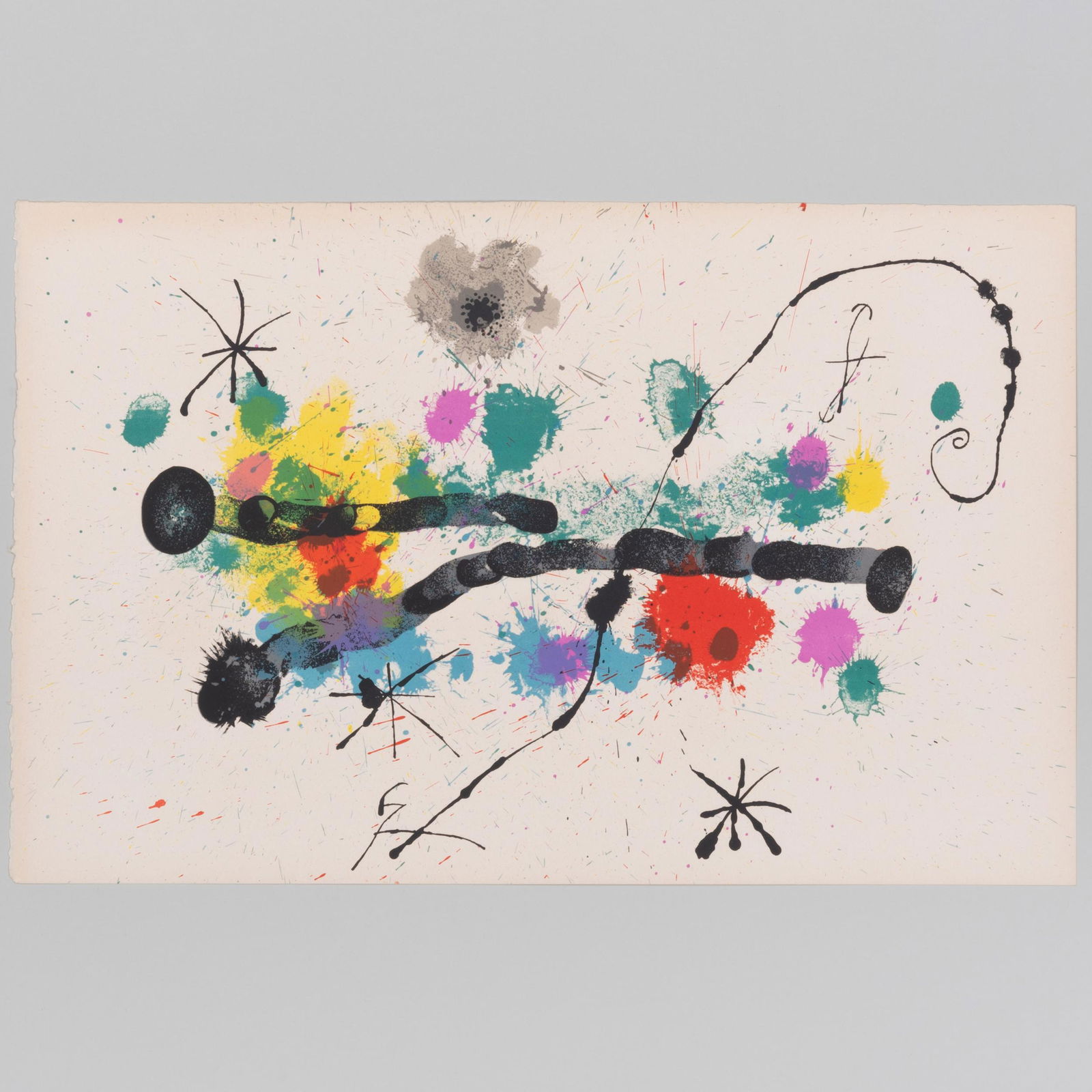 Joan Miró (1893-1983): Variant of the Cover of Je Travaille, Comme un Jardinier (1 of 2)