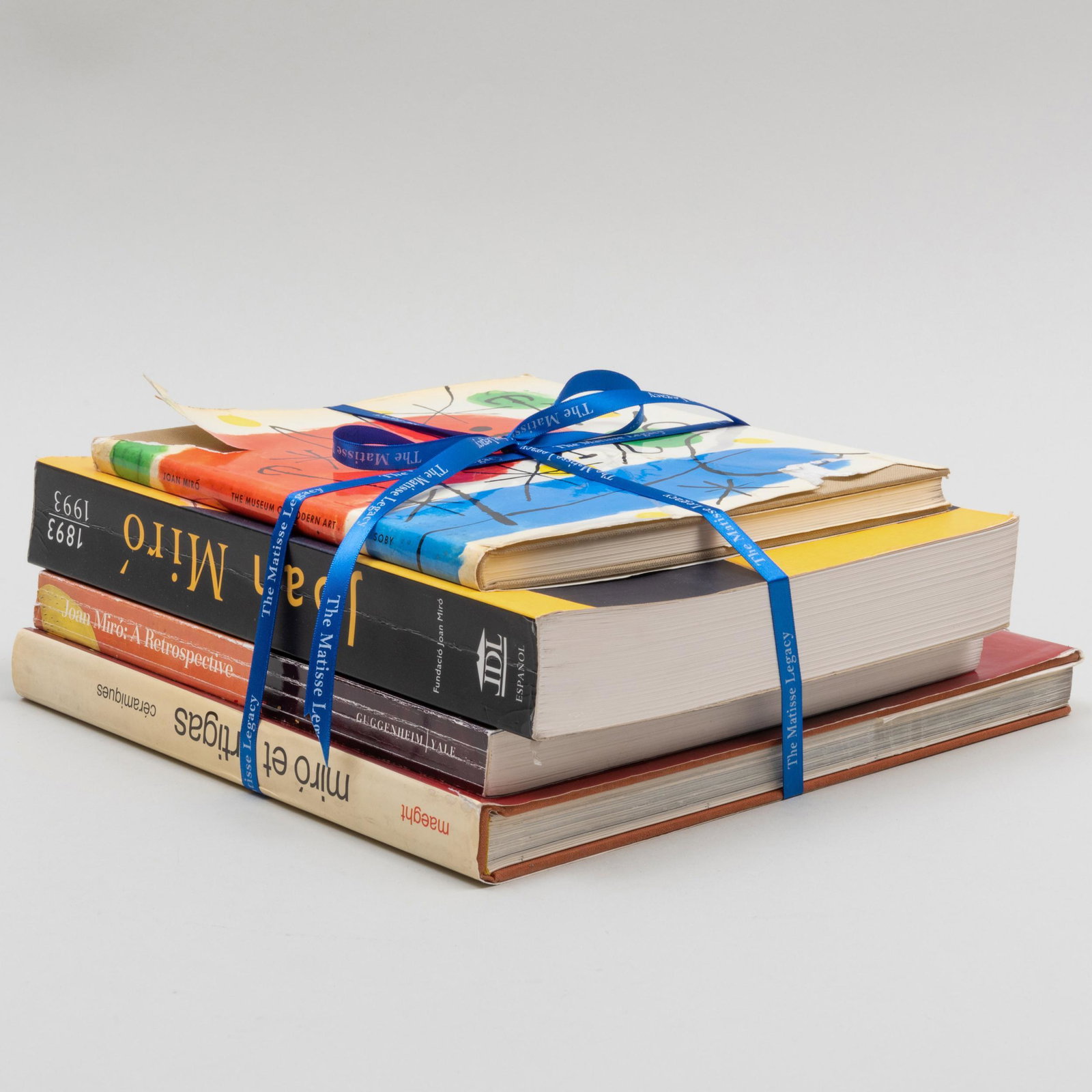 Group of Four Books on Joan Miró: Group of Four Books on Joan Miró Including: Joan Miró, The Museum of Modern Art, 1959; Joan Miró, A Retrospective, The Solomon R. Guggenheim Museum, 1987; Joan Miro, 