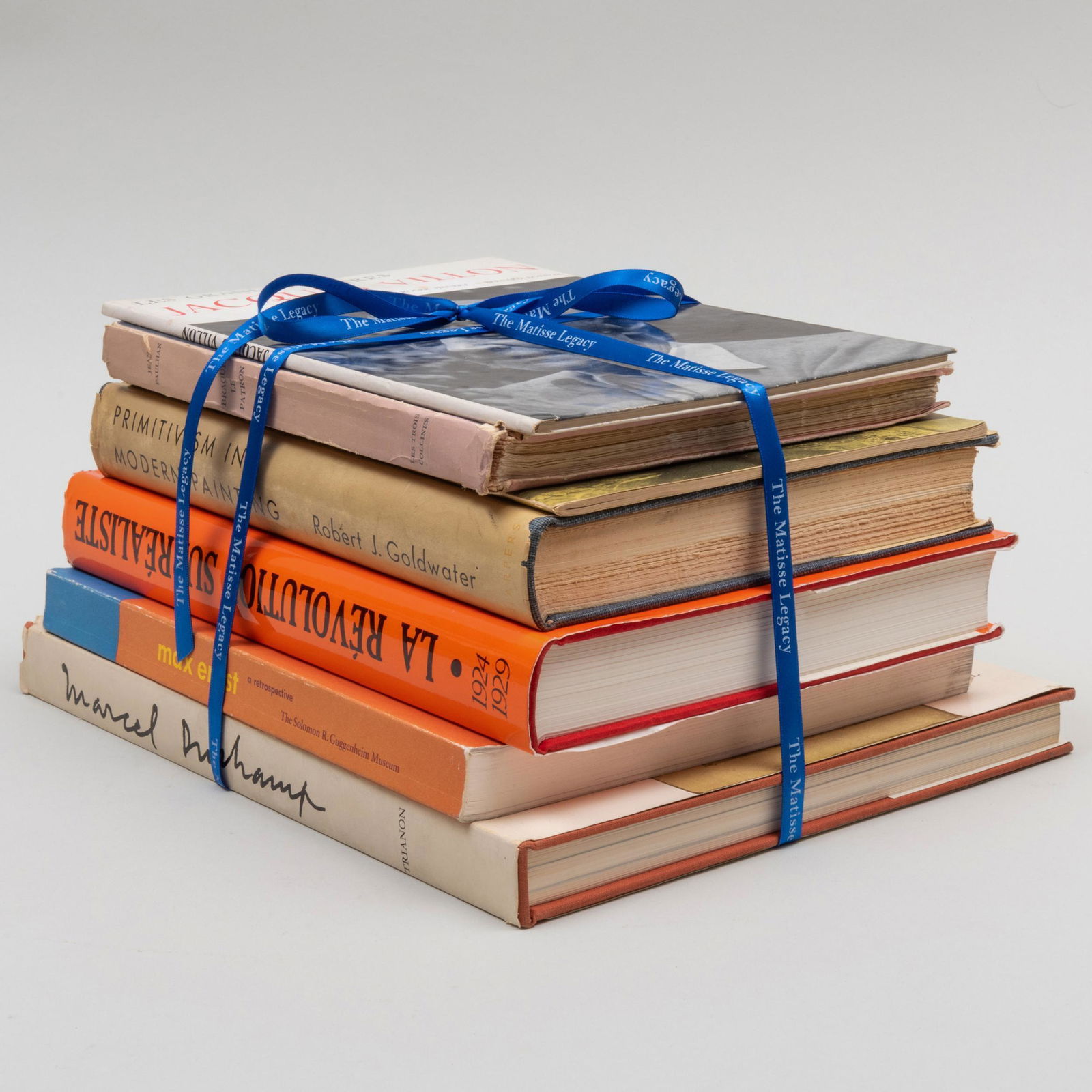 Group of Six 20th Century Art Books: Group of Six 20th Century Art Books Including: Jacques Villon, by Rogert Hauert and Bernard Dorival; Braque Le Patron, by Jean Paulhan; Primitivism in Modern Painting, by