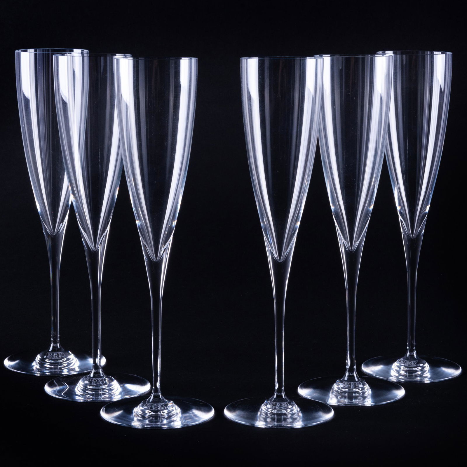 Set of Six Baccarat Champagne Flutes (1 of 8)