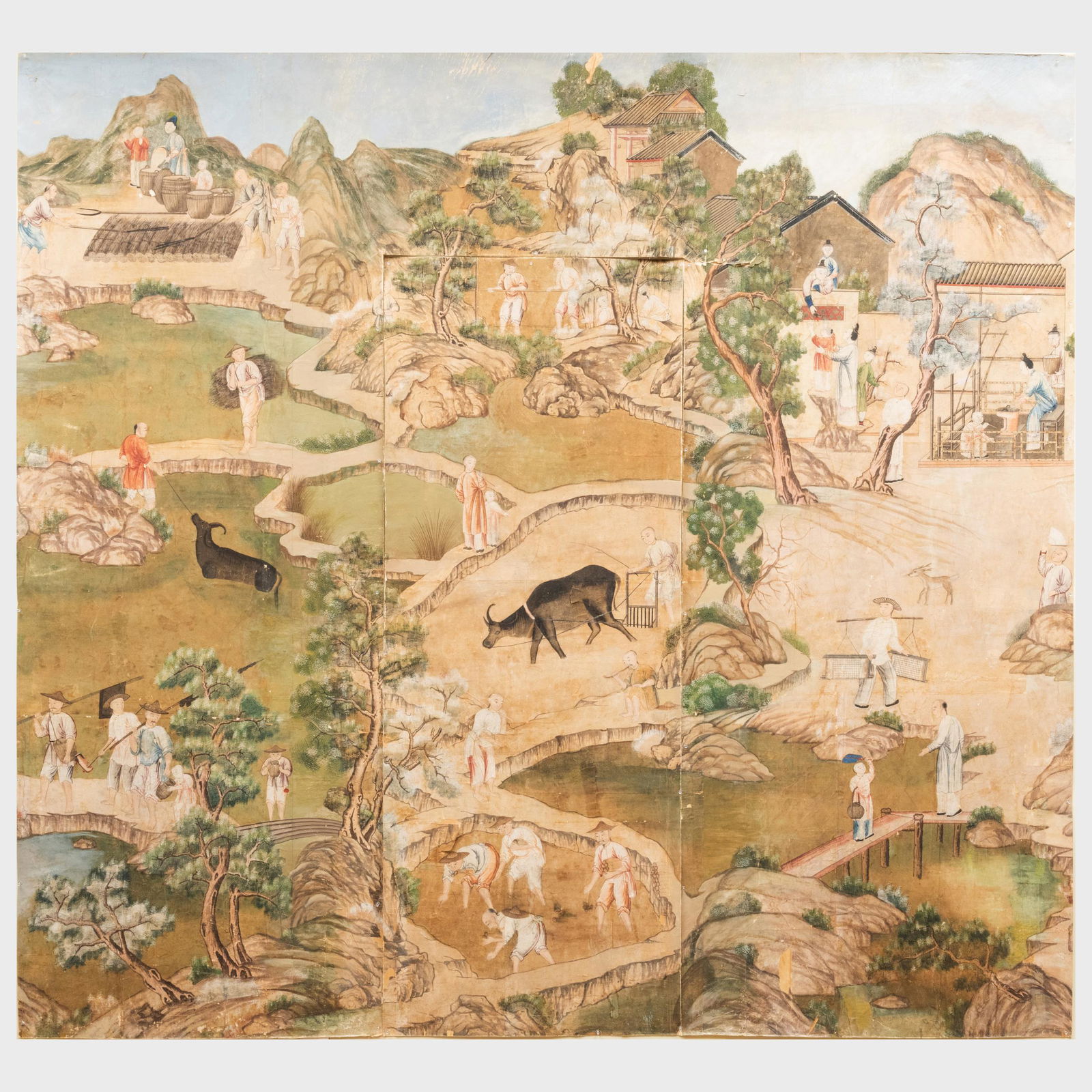 Miscellaneous Group of Four Chinese Wallpaper Panels (1 of 20)