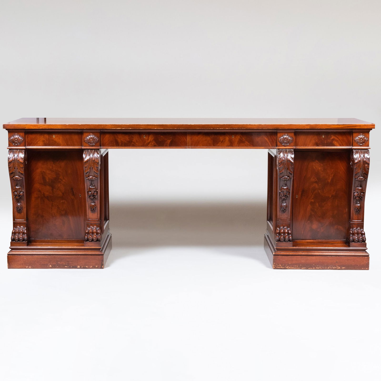 Large William IV Carved Mahogany Sideboard (1 of 13)