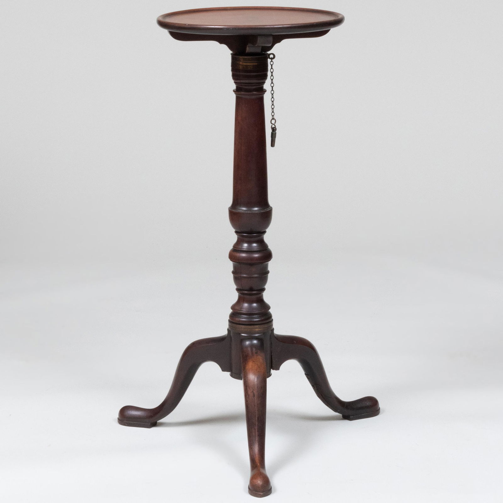 Early George III Mahogany Ratchet Candle Stand (1 of 6)