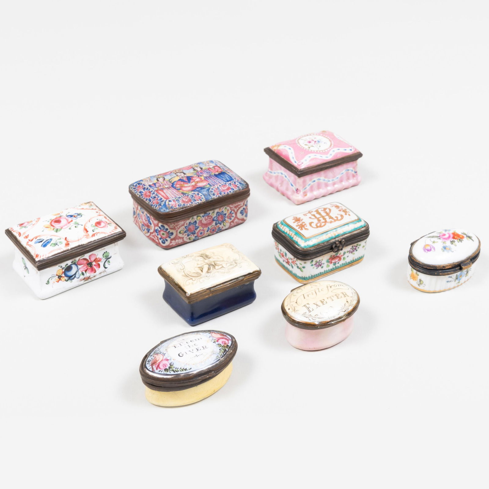 Group of Seven Enamel Snuff Boxes (1 of 15)