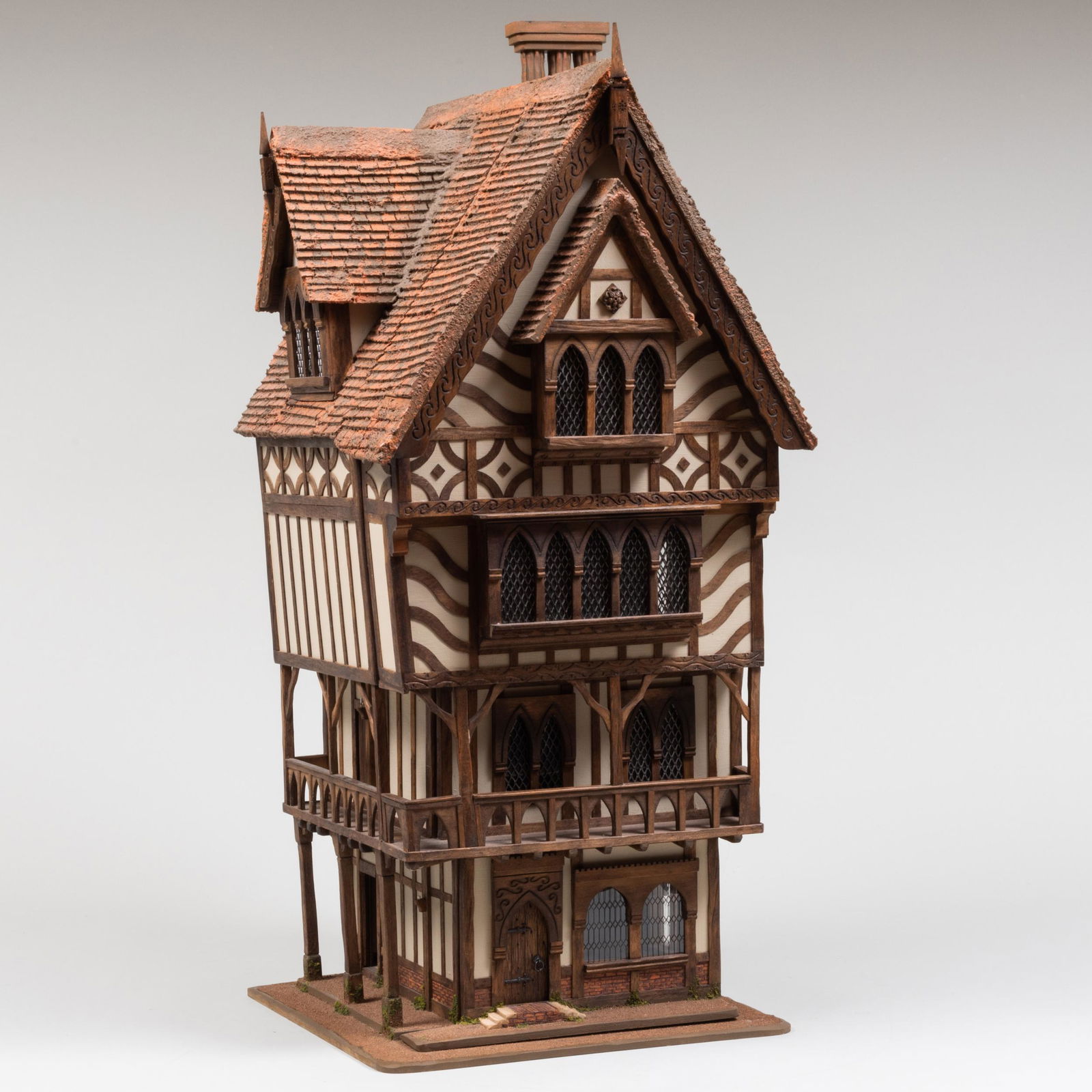 Jim Hemsley Miniature Tudor Lodge 'Trigger Pond' (1 of 20)