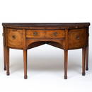 George III Inlaid Mahogany D-Shape Sideboard