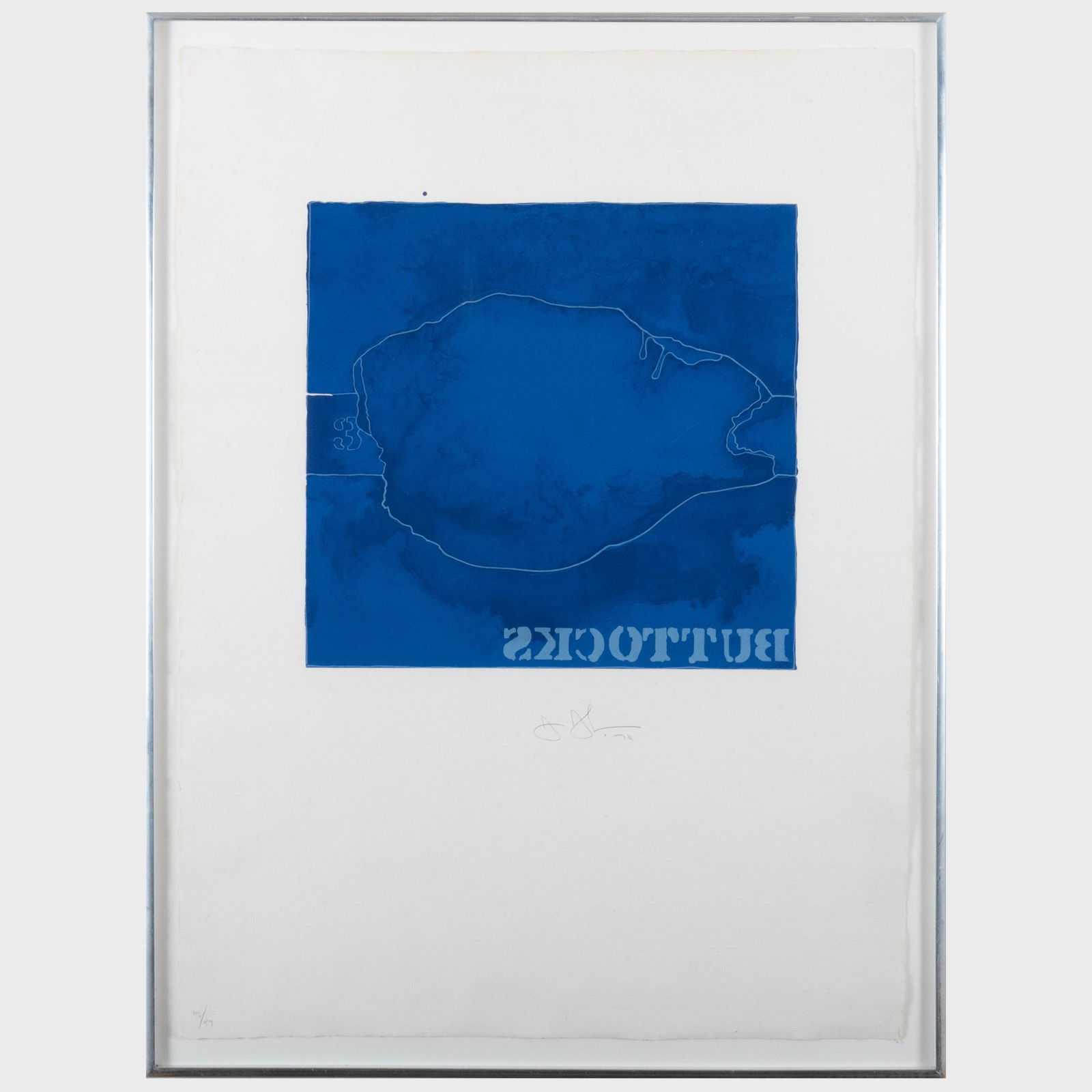 Jasper Johns (b. 1930): Buttocks (1 of 5)