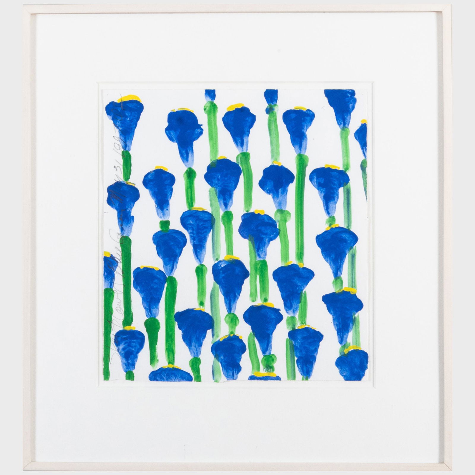 Donald Sultan (b. 1951): Skyflowers Blue Green May 31 (1 of 4)