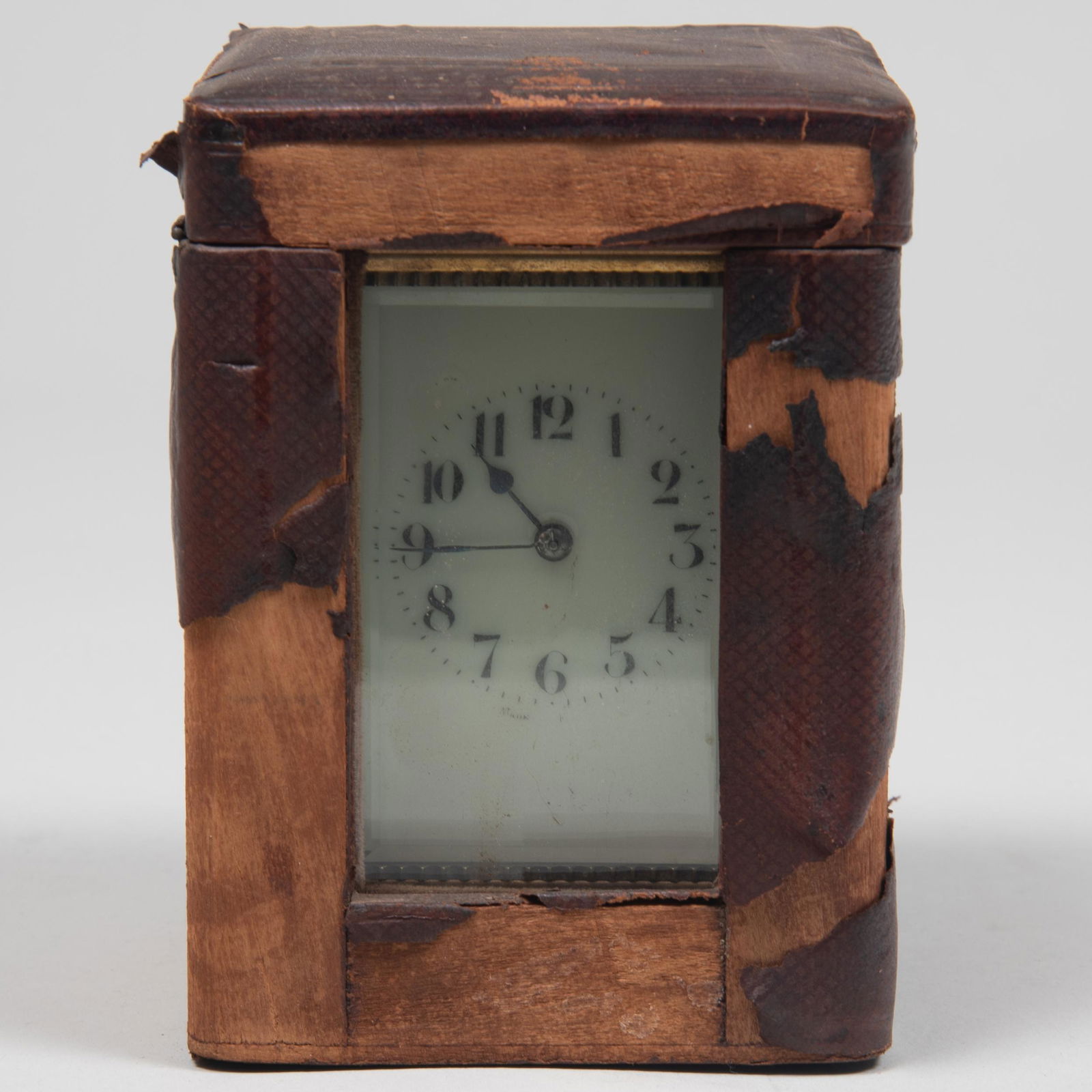 French Brass Carriage Clock and Traveling Case (1 of 6)